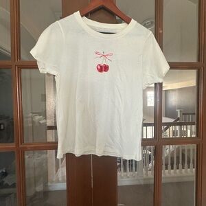 NWOT Cute Fitted Tee With Cherries